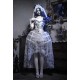 Blood Supply Vampire Bride Corset Top, Hoop Bloomers, Tulle Overlayer and Set(Full Payment Without Shipping)